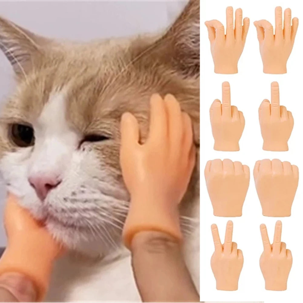 Funny Toys Adult Kid Halloween Finger Fidget Party Cat Pet Hand Palm Tiny Finger Hands Finger Puppets Finger Toys