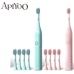 Apiyoo L1 Sonic Electric Toothbrush Smart Tooth Brush Colorful USB Rechargeable IPX7 Waterproof For Toothbrushes head
