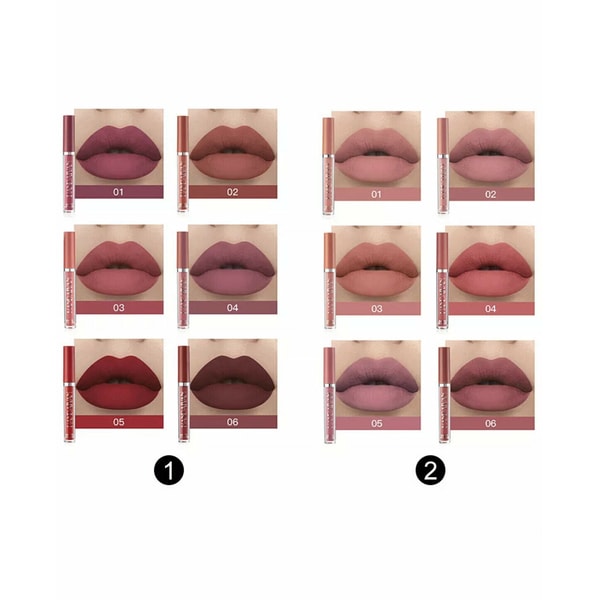 6pcs Matte Lipstick Set Waterproof Long Lasting Make Up Lipstick Beauty Cosmetic gift Makeup US
