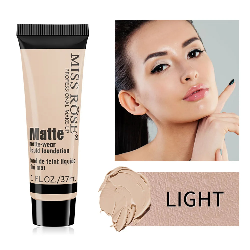 Liquid Foundation Cream Face Concealer Cover Base Cosmetics Natural Oil Control Waterproof Long Lasting Facial Cream Makeup Tool